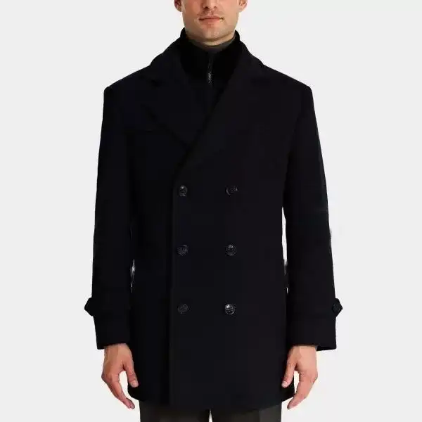 Wool Long Coat Black