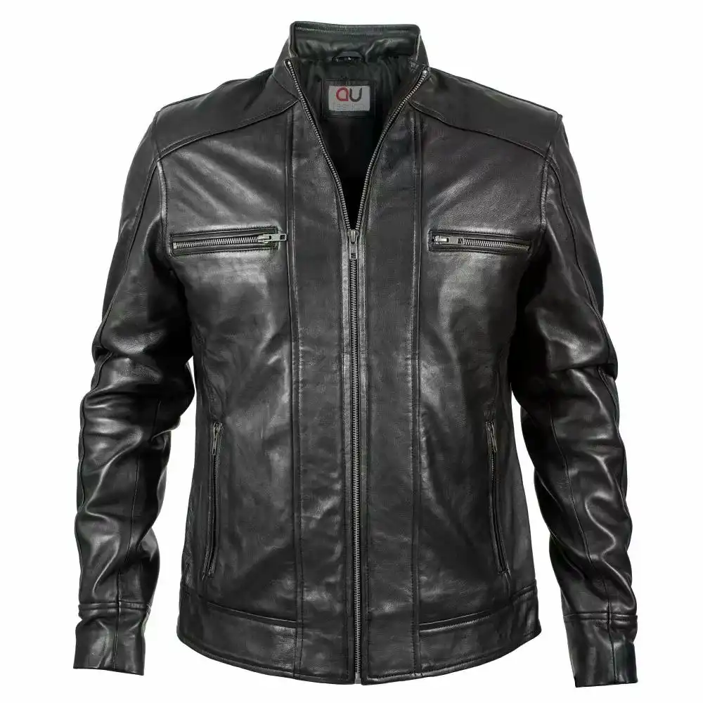 Biker Black Leather Jacket