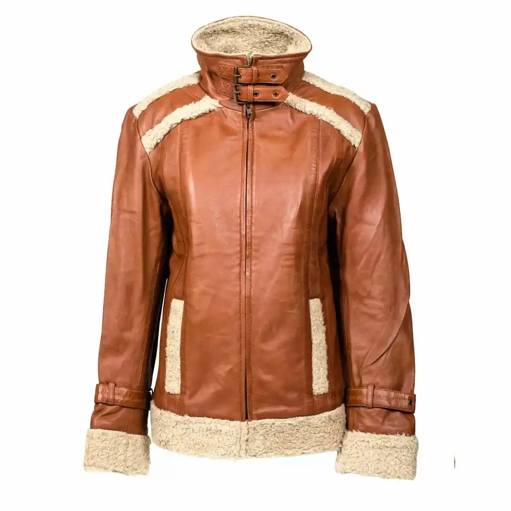 Daniel Fur Trim Leather Jacket