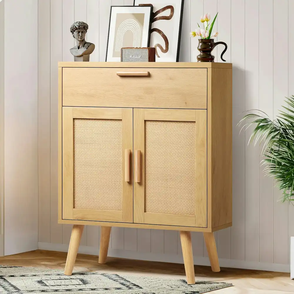 Alfordson Sideboard Rattan Chest of Drawers Oak