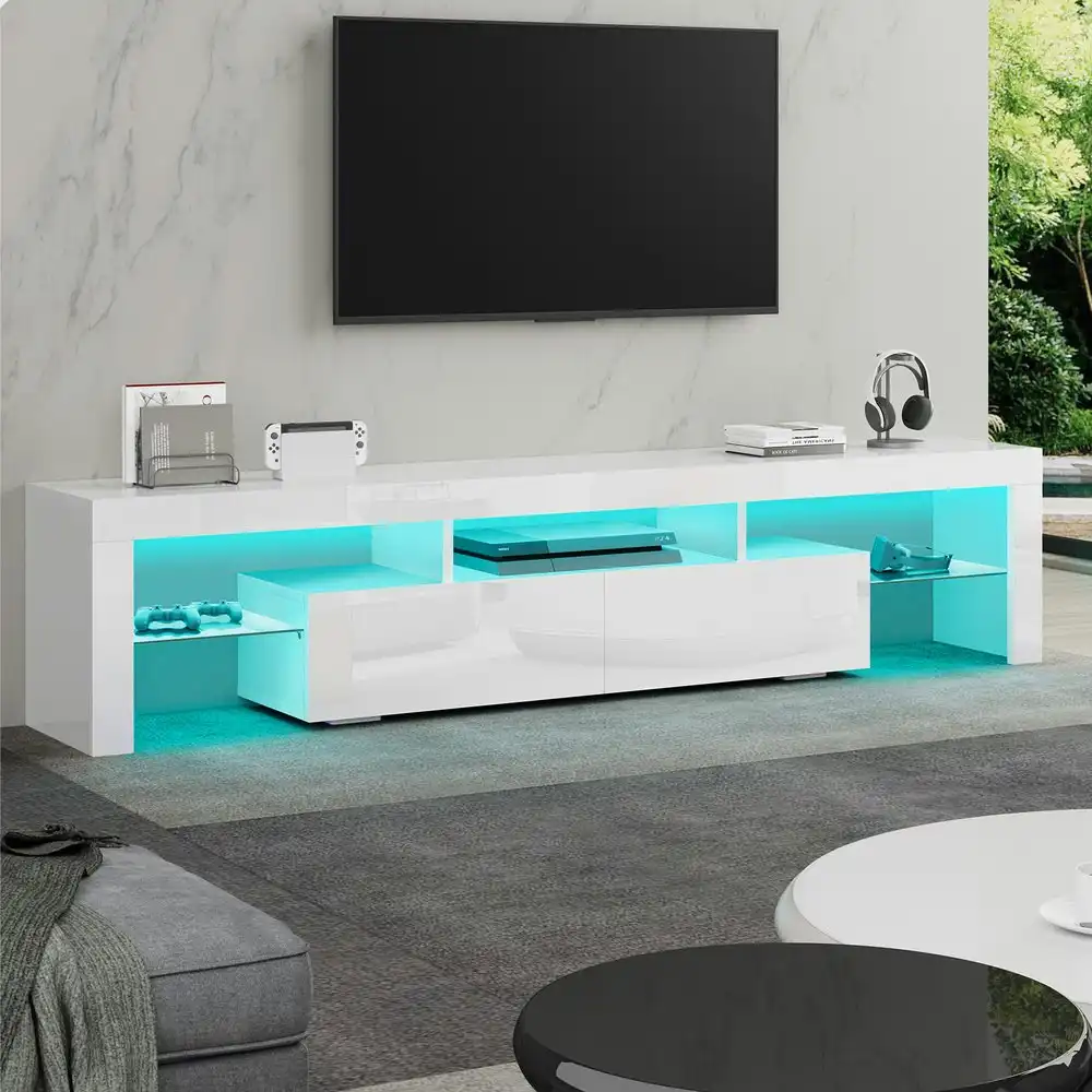 Alfordson Entertainment Unit 180cm LED White