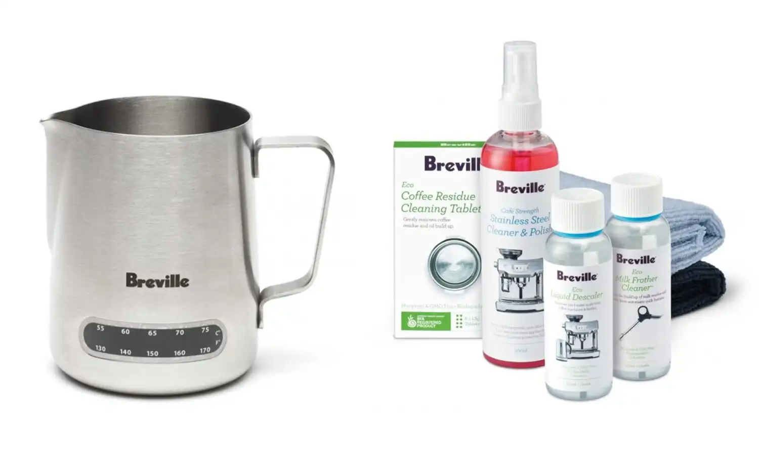 Breville the Temp Control Milk Jug and Espresso Detox Pack