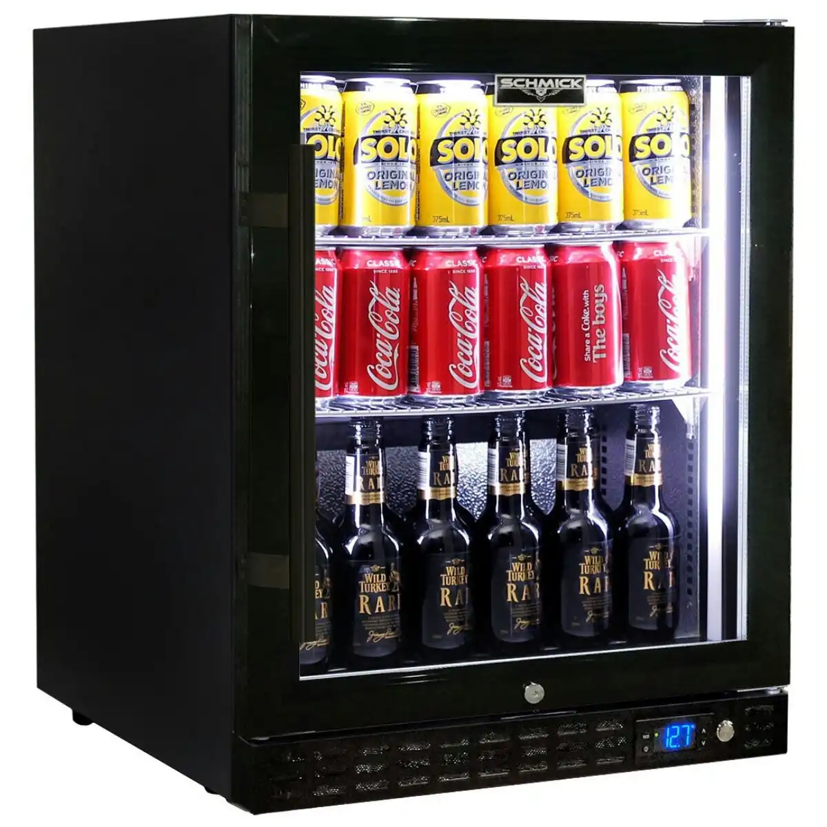 Schmick 89L Quiet Front Venting Triple Glazed Bar Fridge