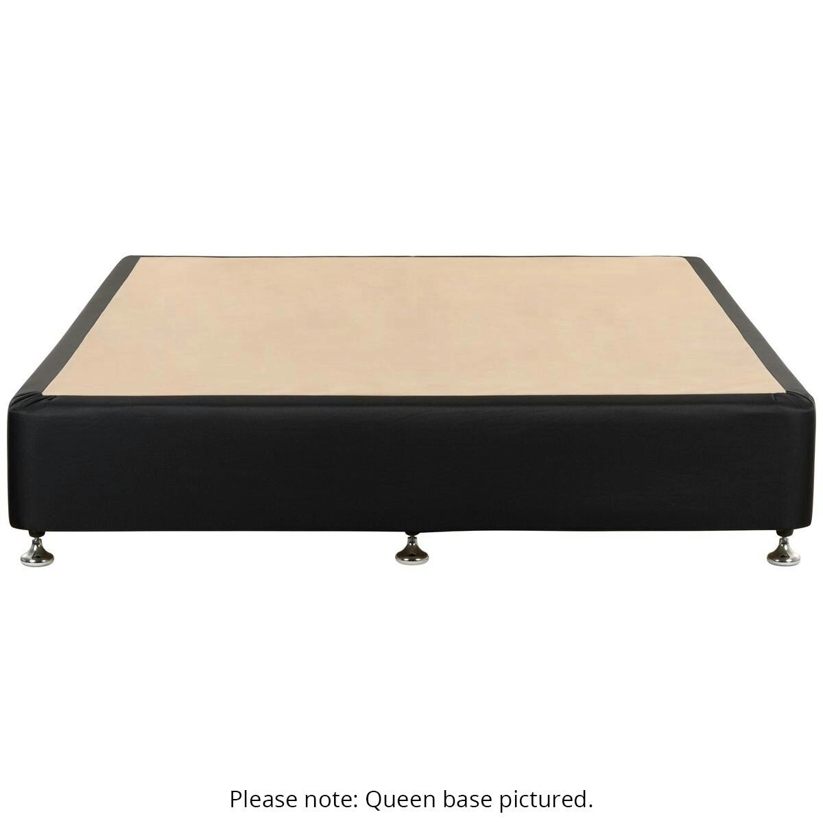 SleepMaker Black Designer Bed Base Platform Long Single