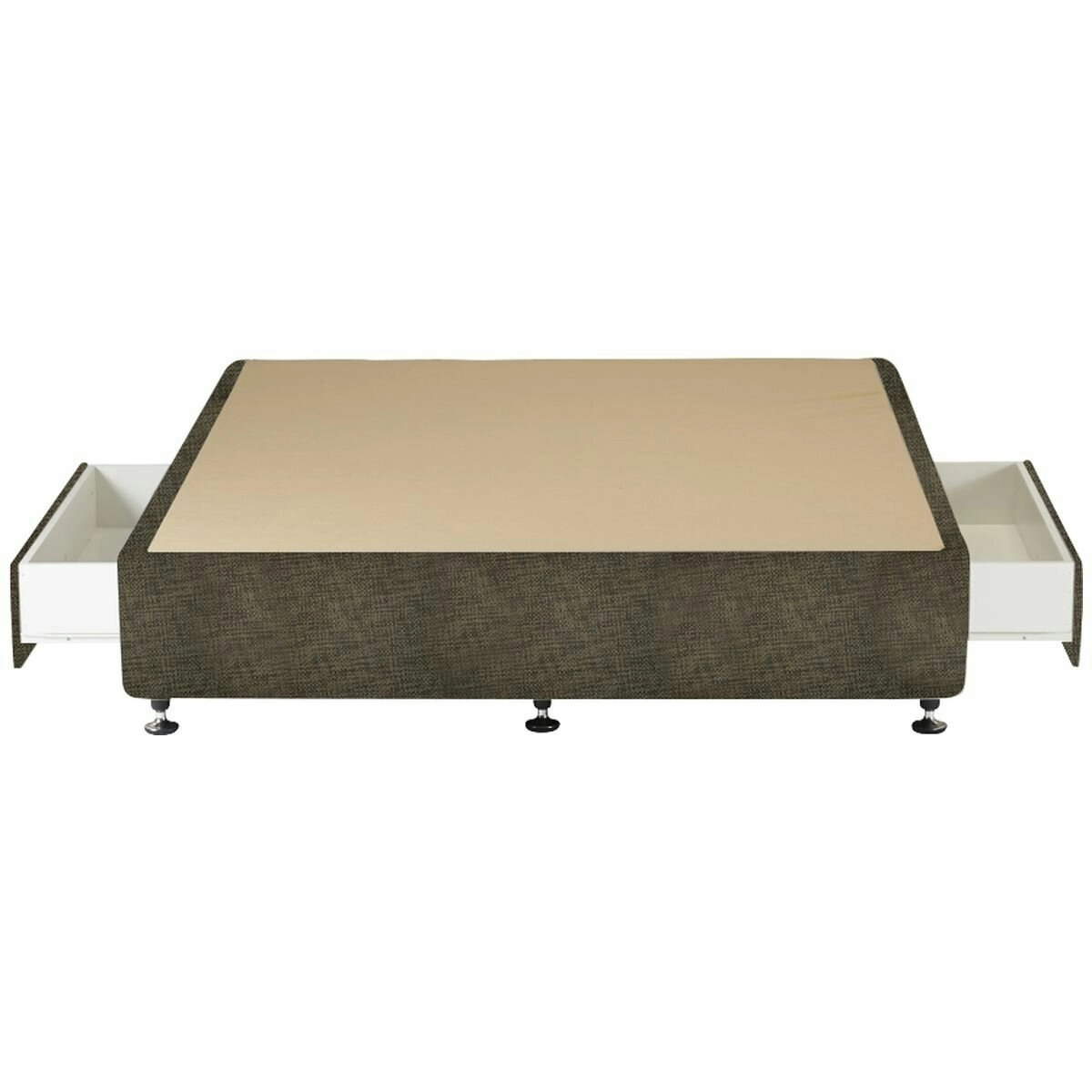 A.H. Beard Domino Designer 2 Drawer Double Bed Base Brown