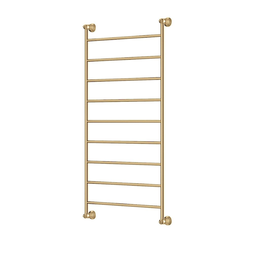 Fienza Lillian Heated Towel Ladder 600x1208mm 9 Bars Urban Brass 81060120UB