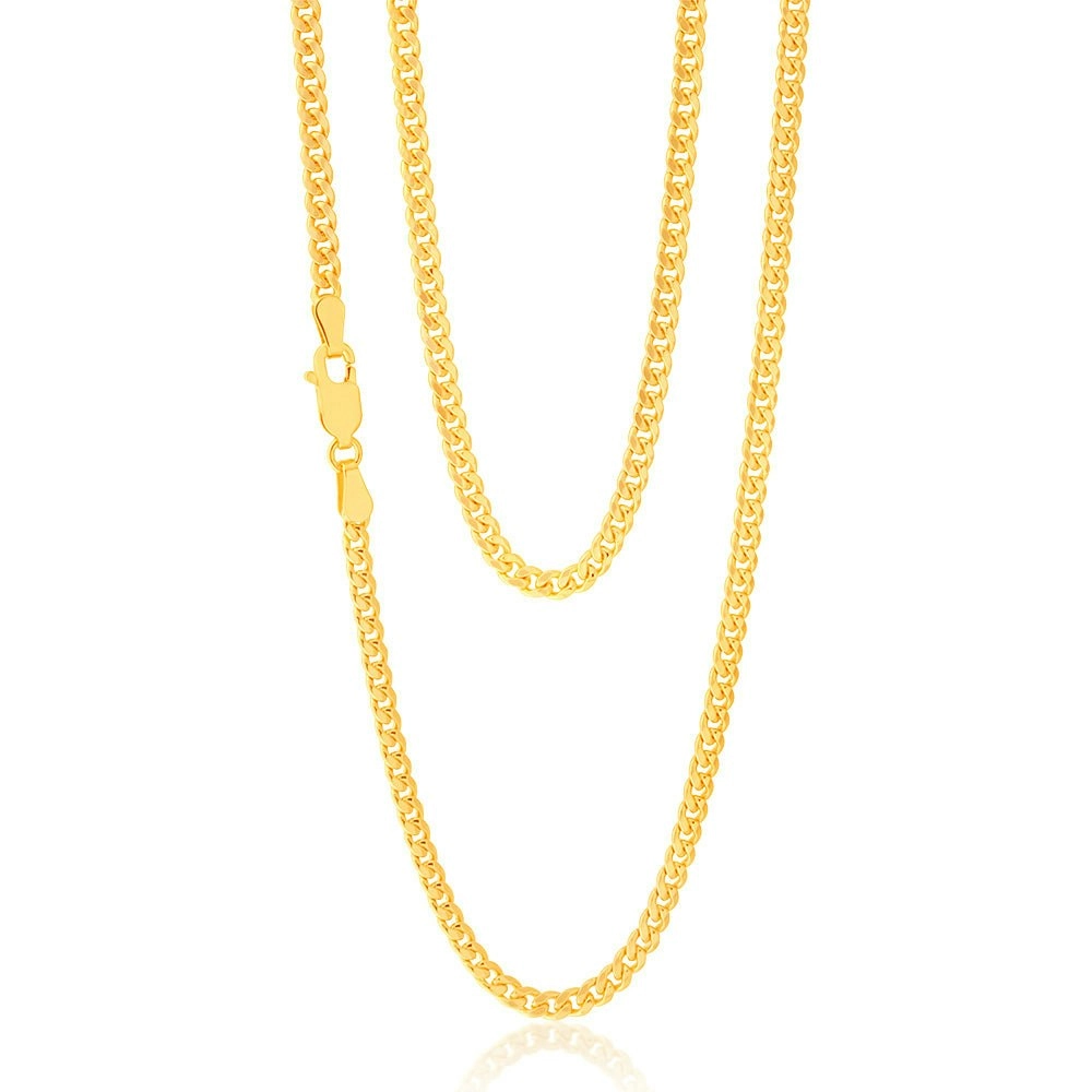 9ct Yellow Gold Filled 50cm Curb Chain