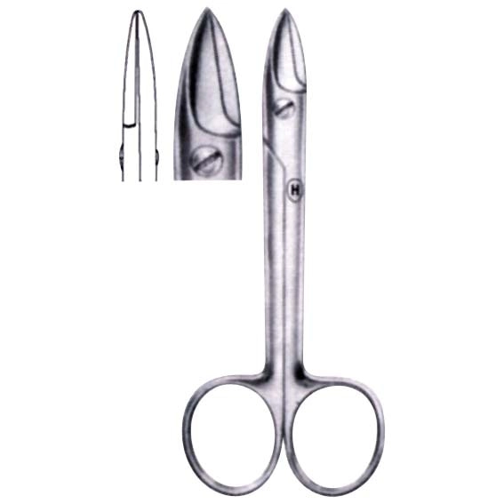 Crown Scissors Bebee both Sharp points straight 10 cm