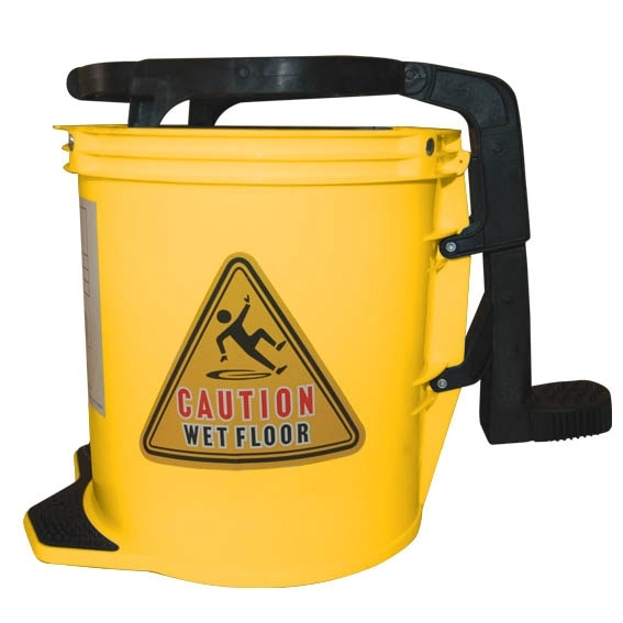 Livingstone Mop Wringer Bucket Wide Mouth 16L Yellow