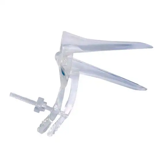 EOS Vaginal Speculum, Duckbill, Cusco Safety Screw Action, Recyclable Plastic, Clear, Large, 140 Pieces/Carton
