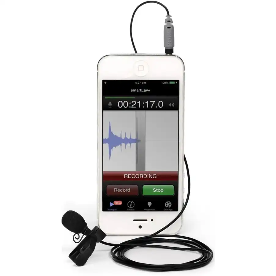 RODE SmartLav+ Lavalier Condenser Microphone for Smartphones with TRRS Connections