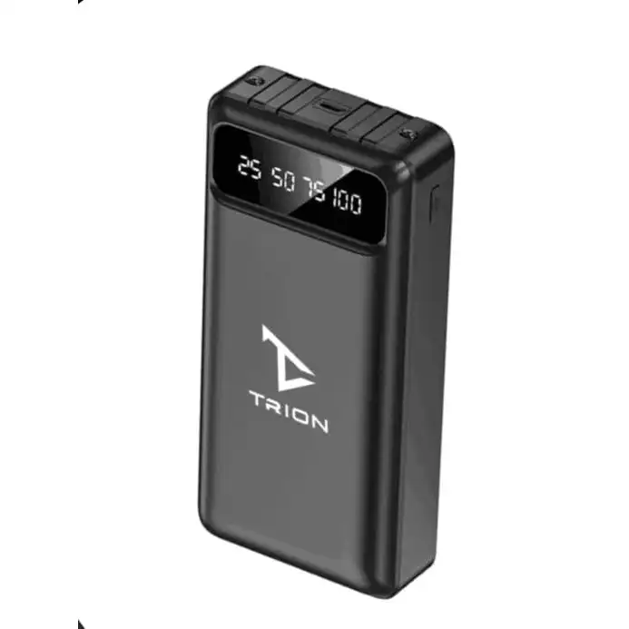 Trion IS-Y84 20000mAh Power Bank with Digital Display, Built-in 4 Cables & Type C Connectivity