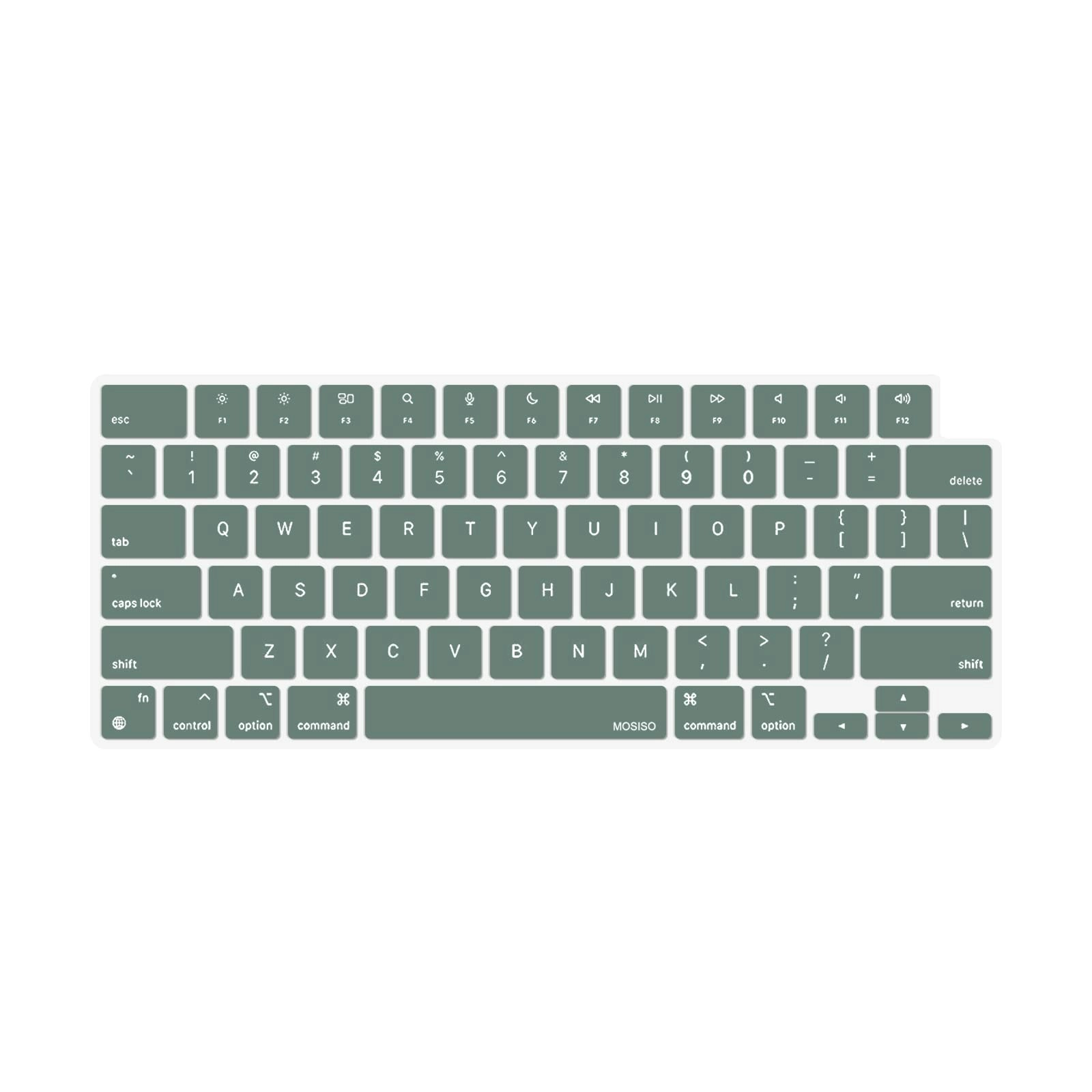 Keyboard Cover Skin For MacBook Air Pro 13 13.6 14 15.3 16 A2442 A2779 A2485 A2780 A2681 A2941 M1 M2 2021 to 2023 Dgreen