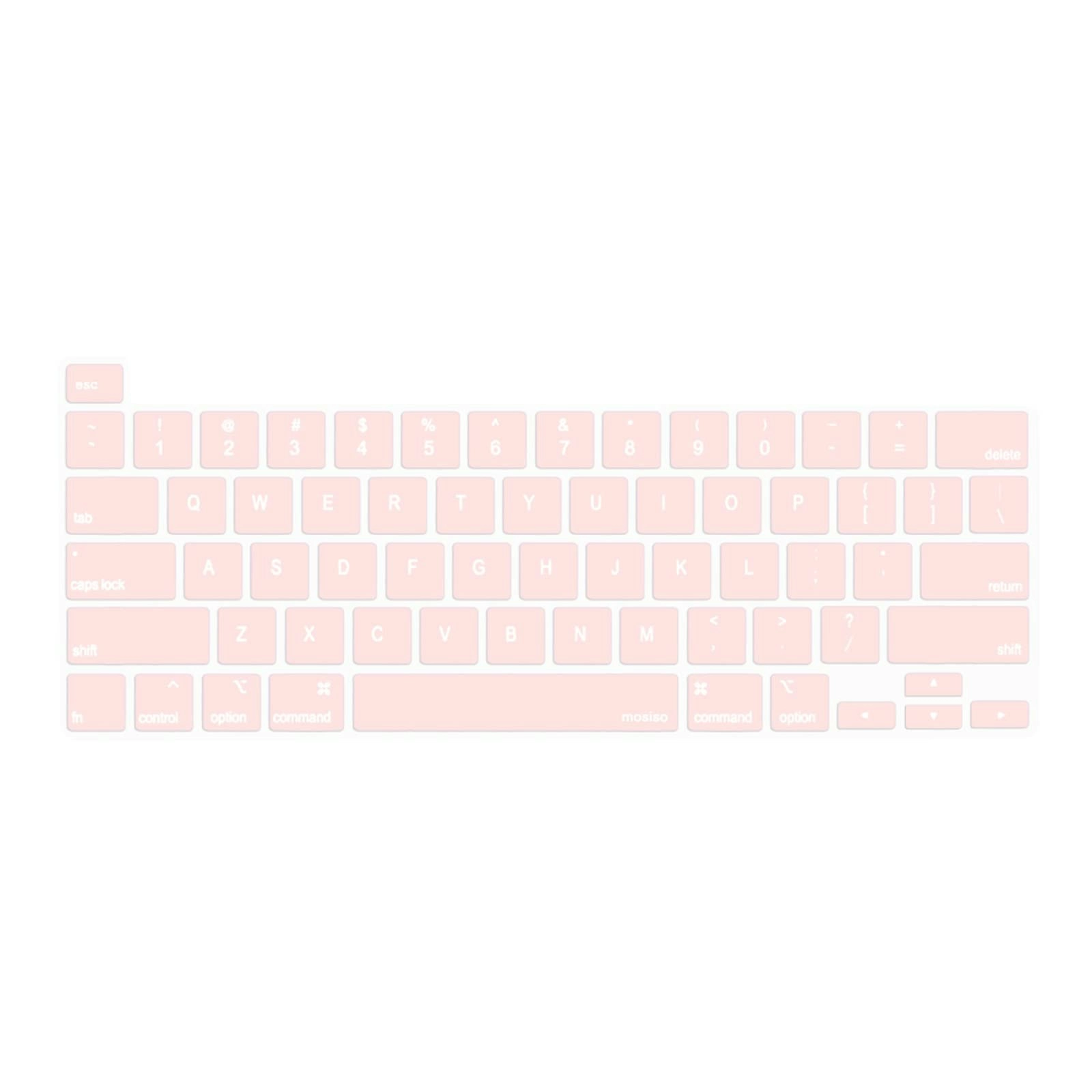 Keyboard Cover Skin For MacBook Pro 13 Pro 16 A2338 A2289 A2251 A2141 M1 M2 2020 to 2023 Pink