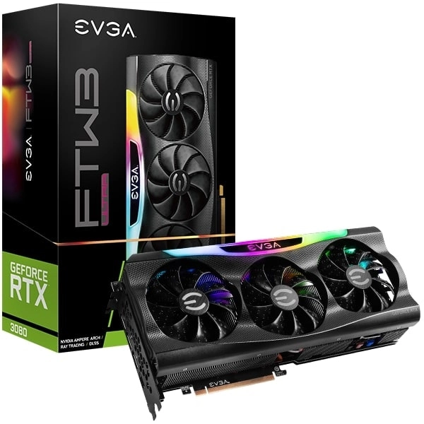 EVGA GeForce RTX 3080 FTW3 ULTRA GAMING, 10G-P5-3897-KL, 10GB GDDR6X, iCX3 Technology, ARGB LED, Metal Backplate, LHR Graphics Card