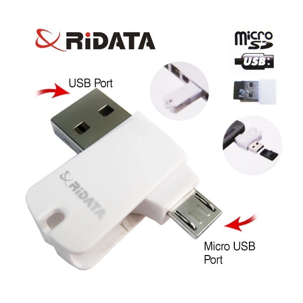 Ridata OTG Mobile Phone MicroSD Card Reader (OTG Mobile Phone/Tablet/PC)