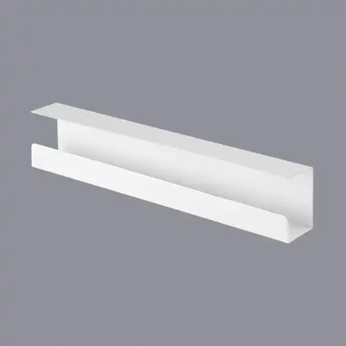 BRATECK Under-Desk Cable Tray Organizer Dimensions:600x114x76mm - White