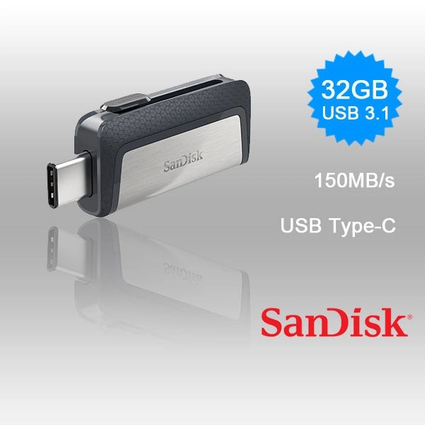 SANDISK ULTRA 32GB SDDDC2-032G Dual USB Drive Type-C 3.1