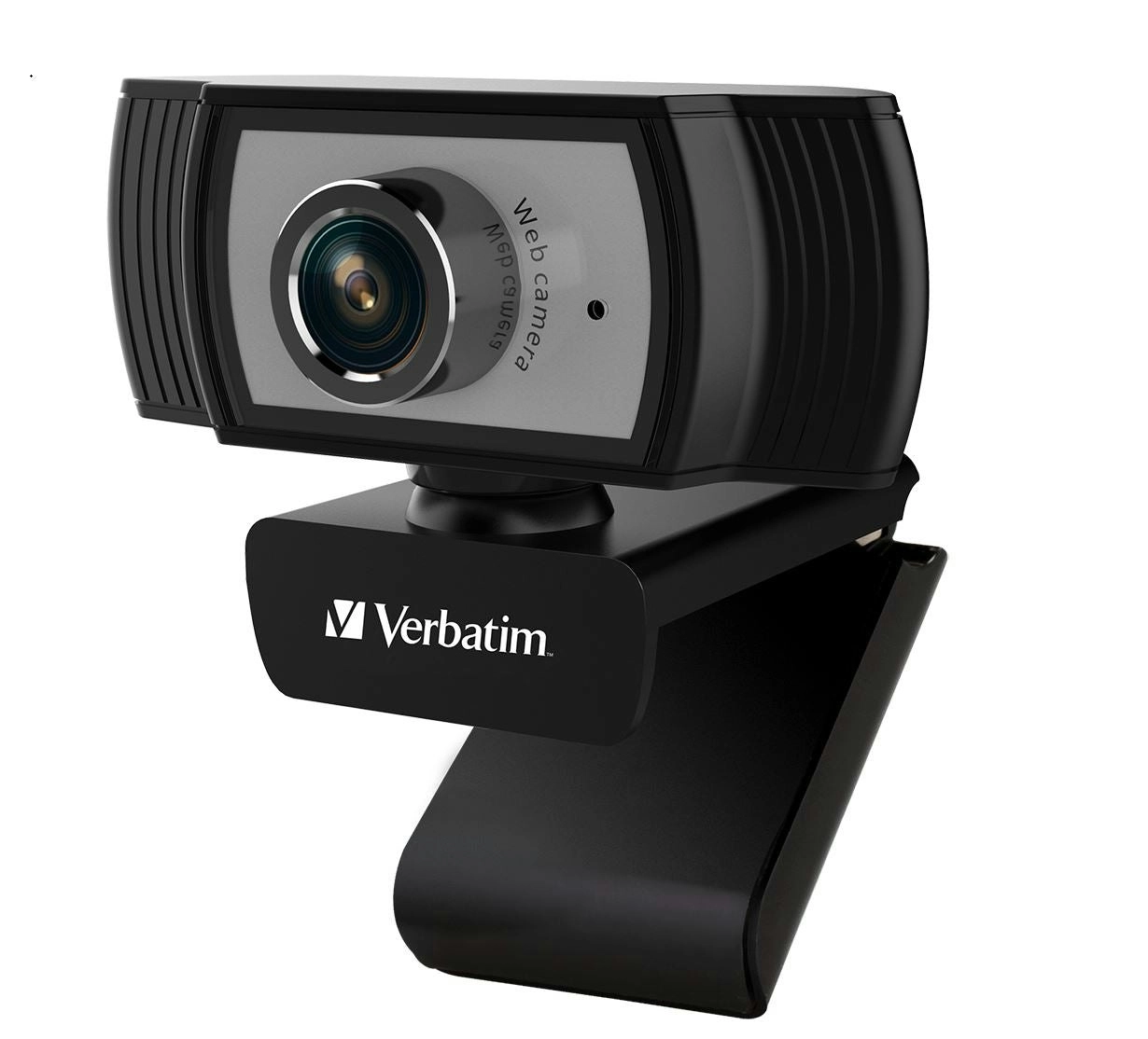 VERBATIM 1080p Full HD Webcam - Black/Silver FHD 1920x1080, 2.0 Mega Pixels, Compatible with Windows XP,7 8, 10, Android V5, MacOS 10.6 or Above