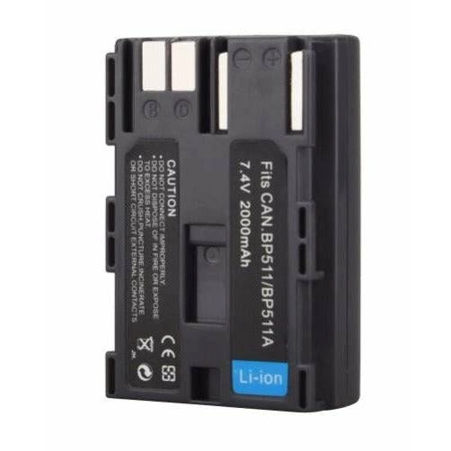 Canon BP-511a BP-511 Compatible Battery | BP-512 EOS 10Da 20D 30D 40D 50D 5D D30 D60 300D