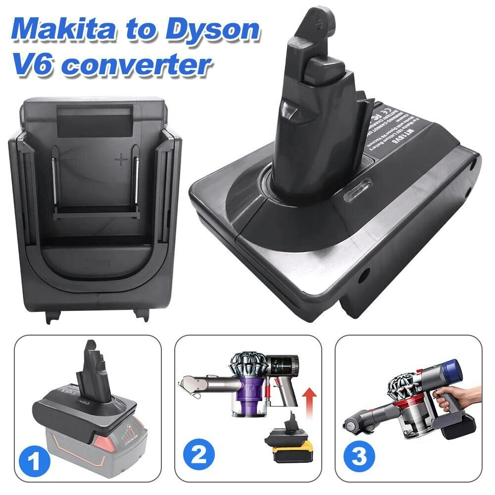 Adapter For Makita 18V Battery Converter To For Dyson V6 Vacuum Cleaner