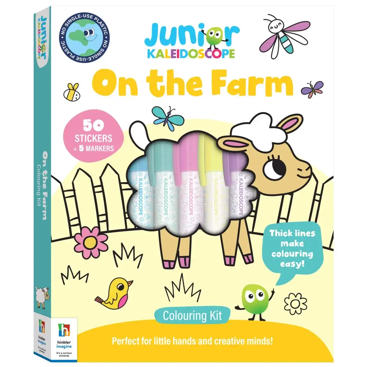 Junior Kaleidoscope On the Farm Colouring Kit - Book