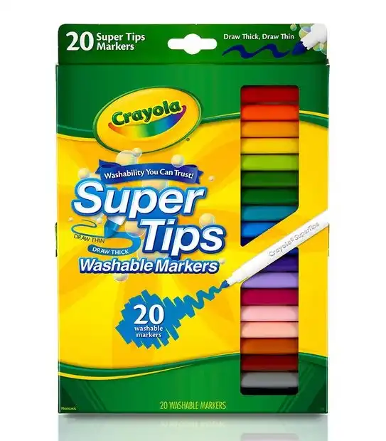 Crayola Super Tips 20 Pack Washable Markers