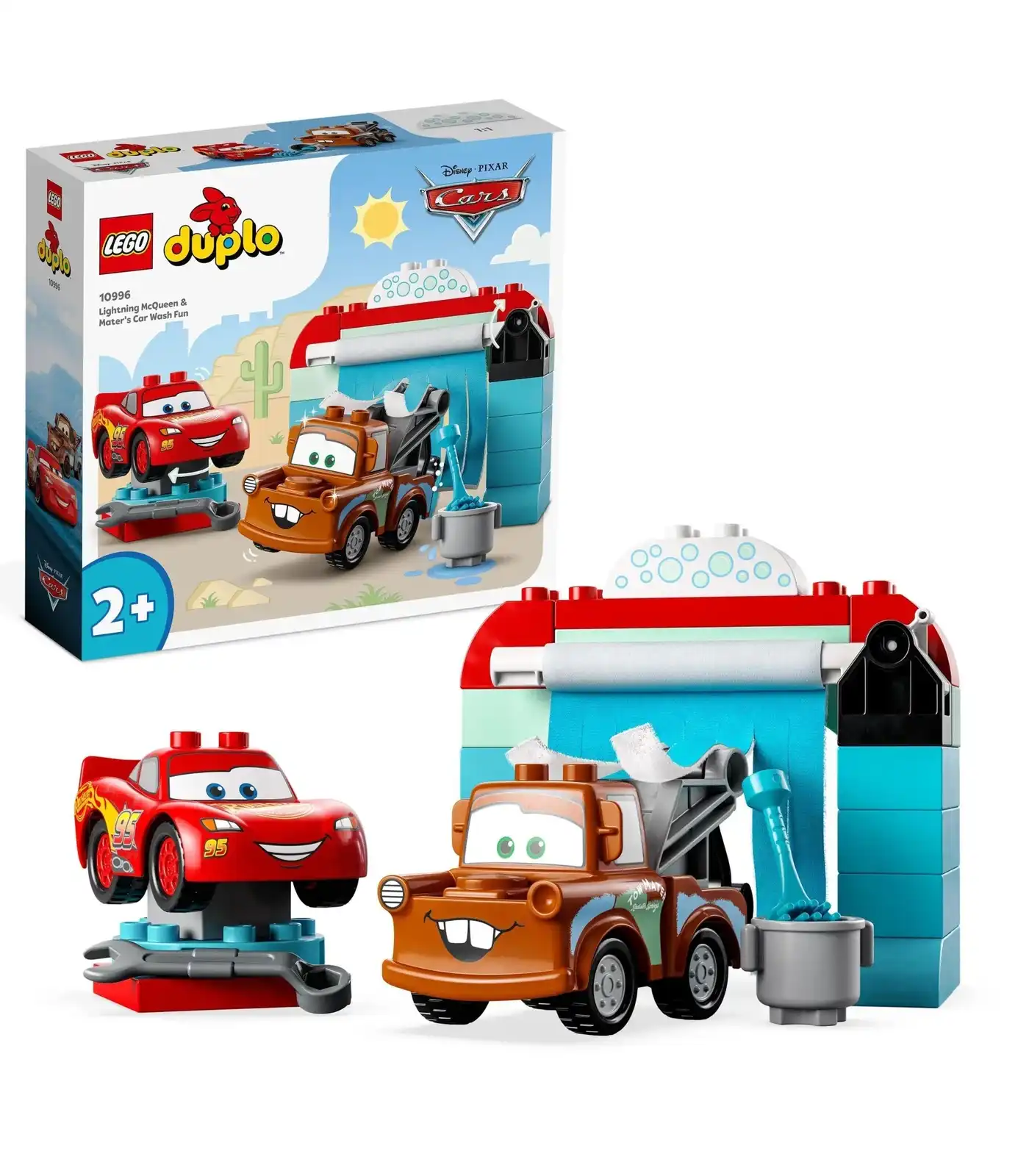 LEGO® DUPLO Disney Cars Lightning McQueen & Mater’s Car Wash Fun 10996