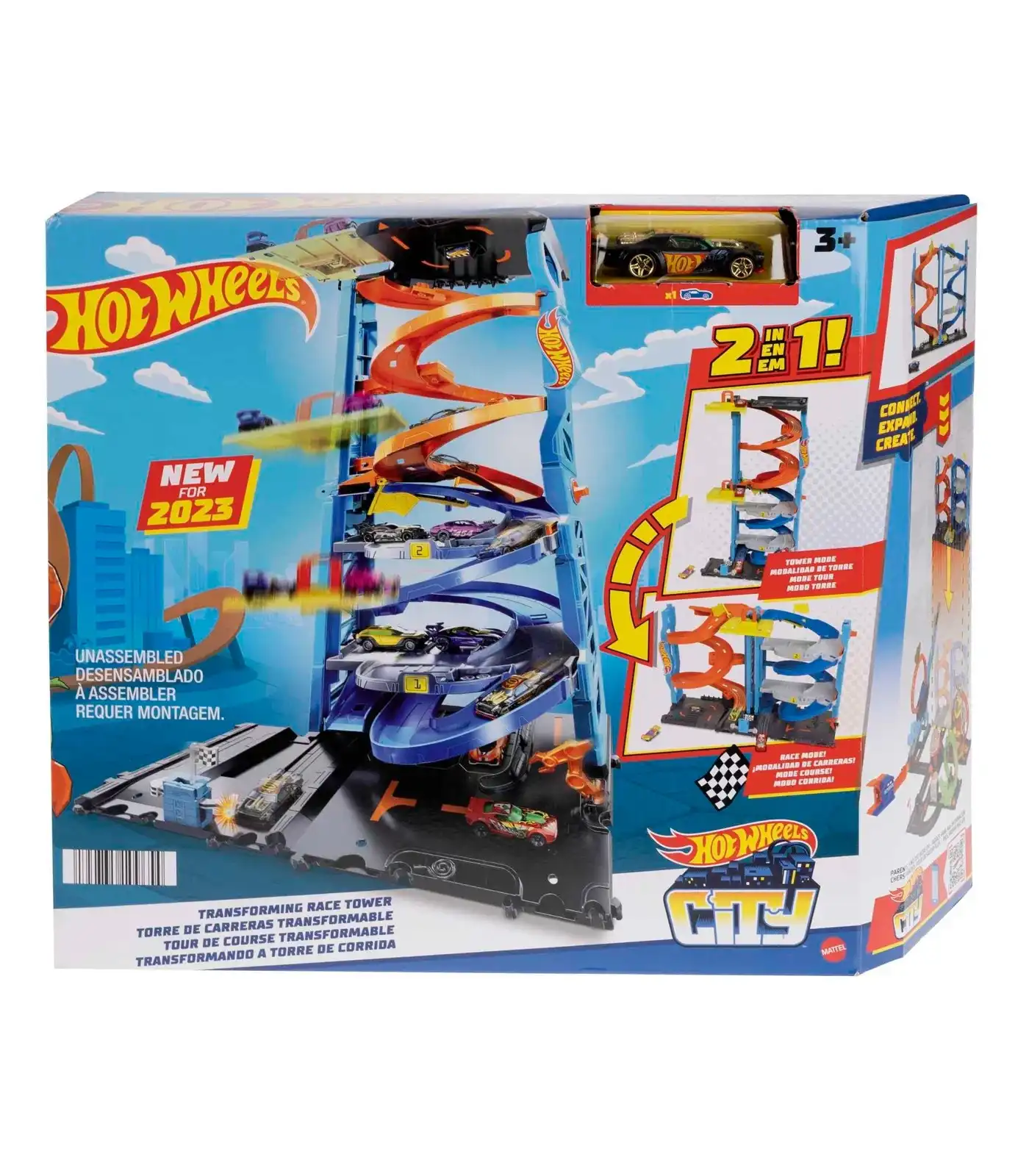 Hot Wheels City Transforming Race Tower Playset