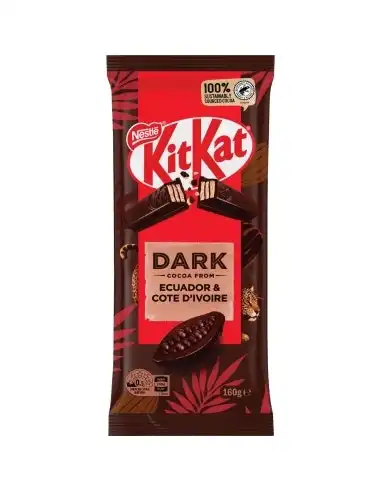 Kit Kat Dark Chocolate Cocoa From Ecuador & Cote D'ivoire Block 160g x 12
