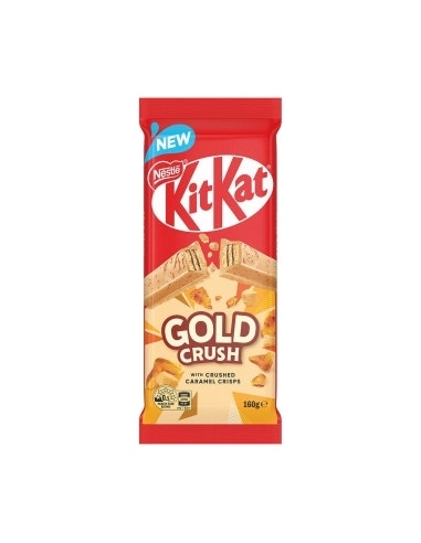 Nestle Kitkat Gold Crush With Crushed Caramel Crisps 160g x 12