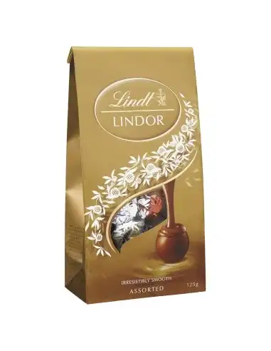 Lindt Lindor Assorted Bags 125g x 8