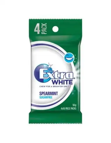 Wrigleys White Spearmint Pellet 4 Pack 56g x 20