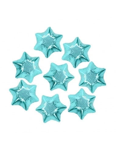 Lolliland Chocolate Stars Baby Blue Foil 120 Pieces 1kg x 1