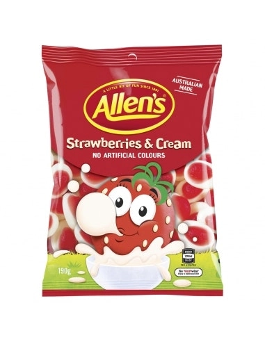 ALLENS Strawberry Cream 190g x 12