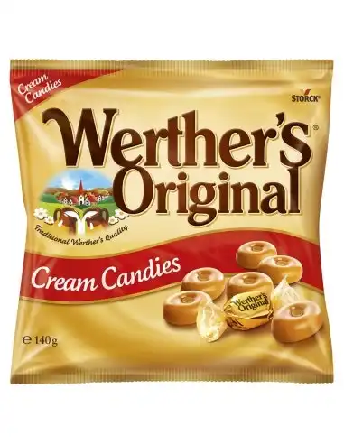 Werthers Classic Cream Candies Bag 140g x 12