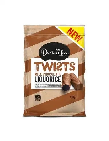 Darrell Lea Liquorice Chocolate Coated 200g x 12