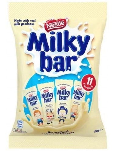 Nestle Milky Bar Chocolate Fun Pack 158gm x 12