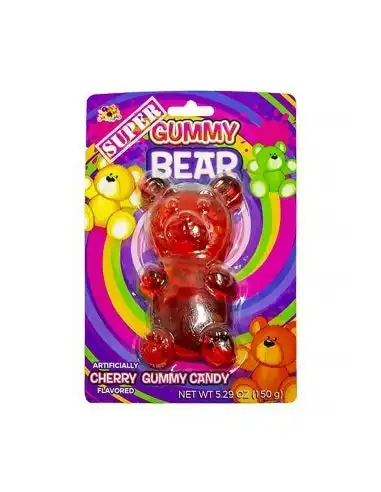 Super Gummy Bear Cherry Flavoured 150g x 12