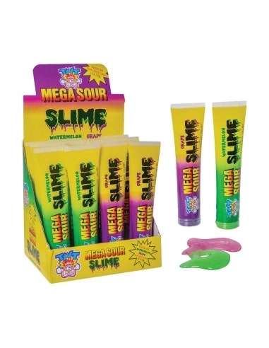 TNT Mega Sour Slime Watermelon & Grape 120ml x 12