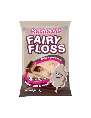 Sweetworld Fairy Floss Chocolate 15g x 18