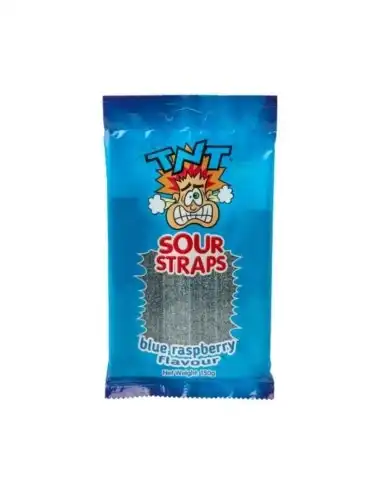 TNT Blue Raspberry Sour Straps 150g x 12