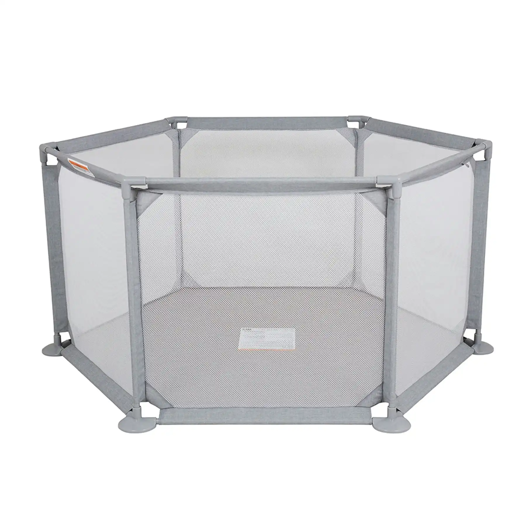 Childcare Portable Activity Den With Mesh Ventilation Playpen With Carry Bag - Grey