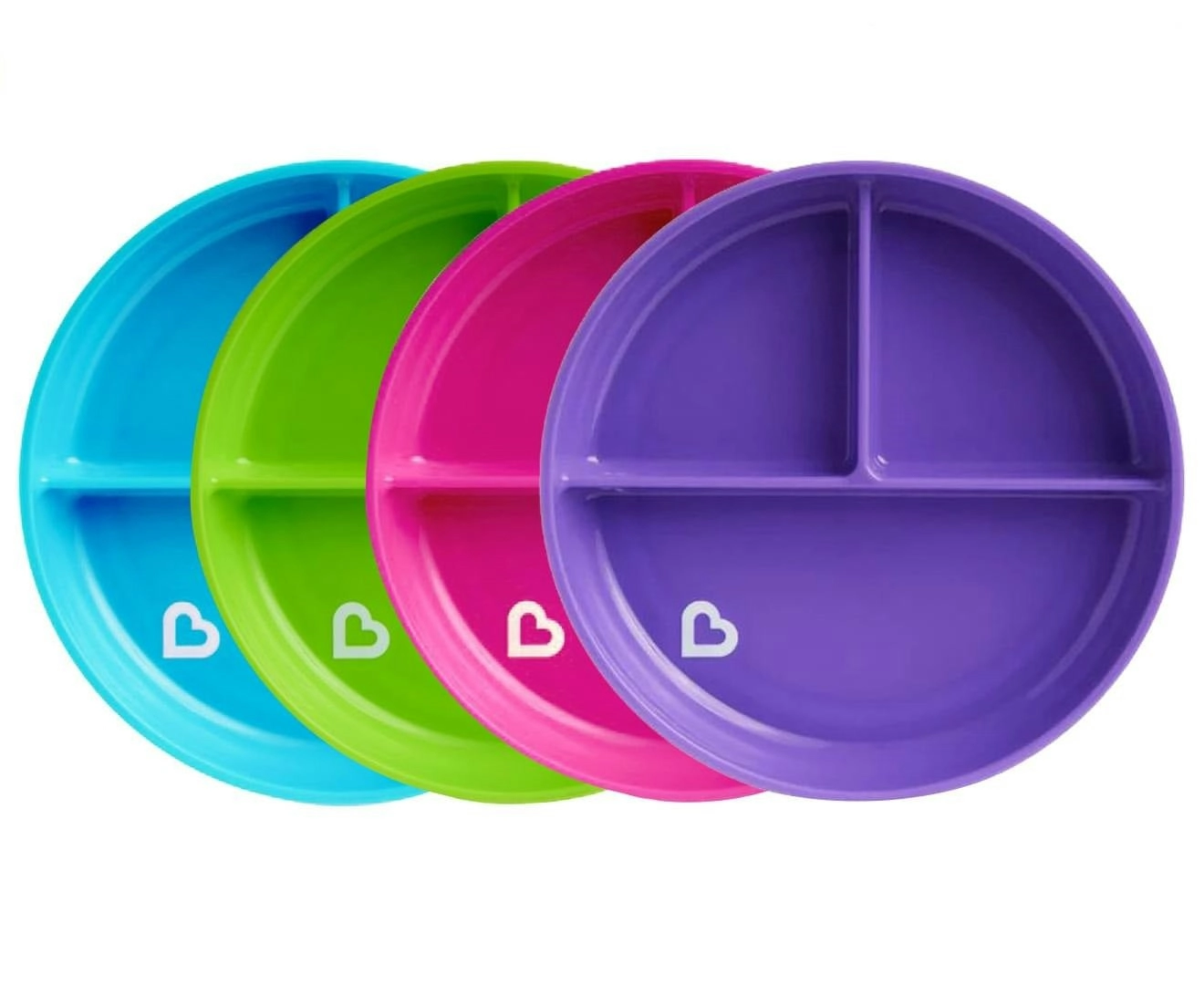 Munchkin Stay Put Suction Baby Plate 1PK Randomly Selected Assorted Colours