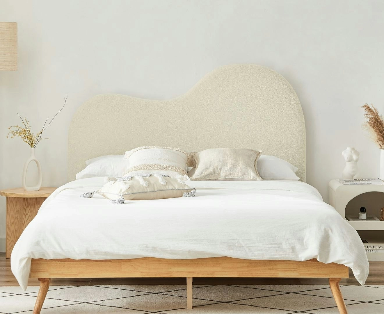 Dome White Headboard