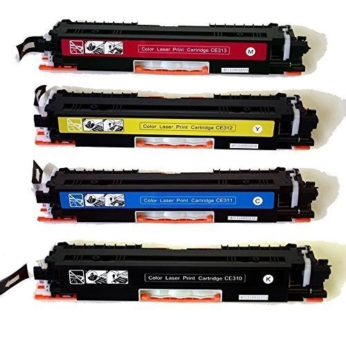 4x Generic CE310A CE311A CE312A CE313 Toner Cartridge CP1025NW LaserJet PRO100