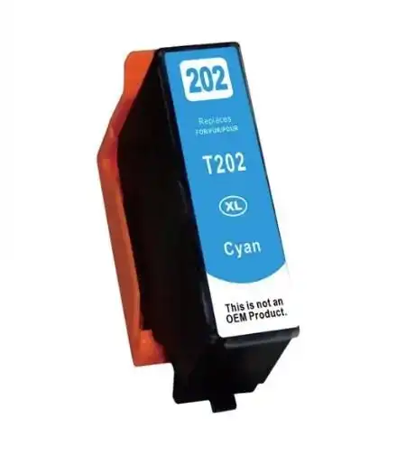 Compatible Epson 202XL Cyan High Yield Ink Cartridge [C13T02P192]