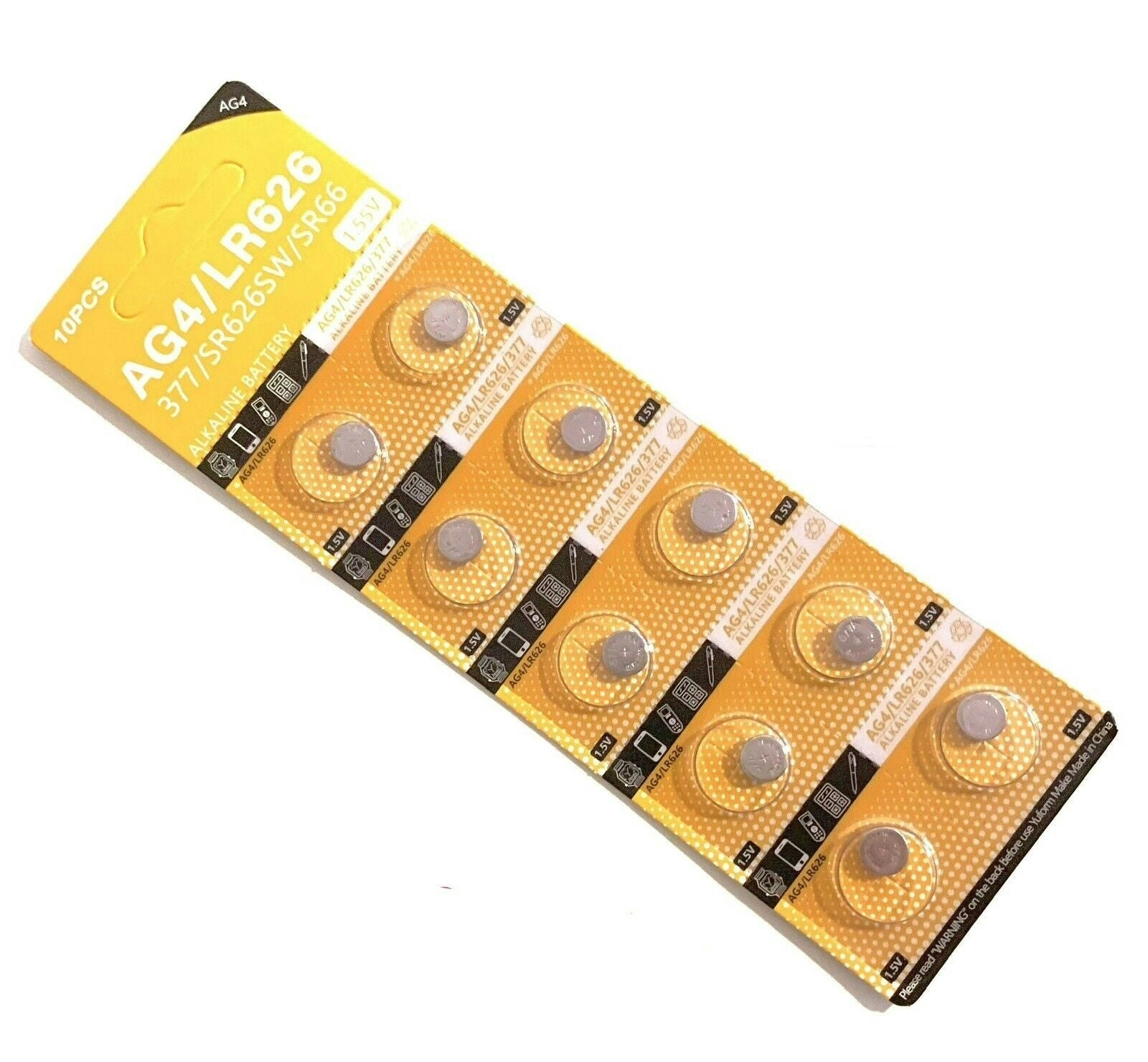 5 Pack AG1/LR621/SR621SW/LR60/364 Button Batteries 1.5V Alkaline Cell