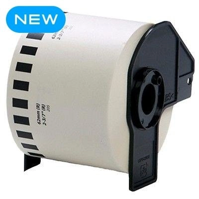 Brother DK-22205 DH22205 Compatible Paper Tape Roll - 62mm x 30.48m - Continuous [5 Pack]