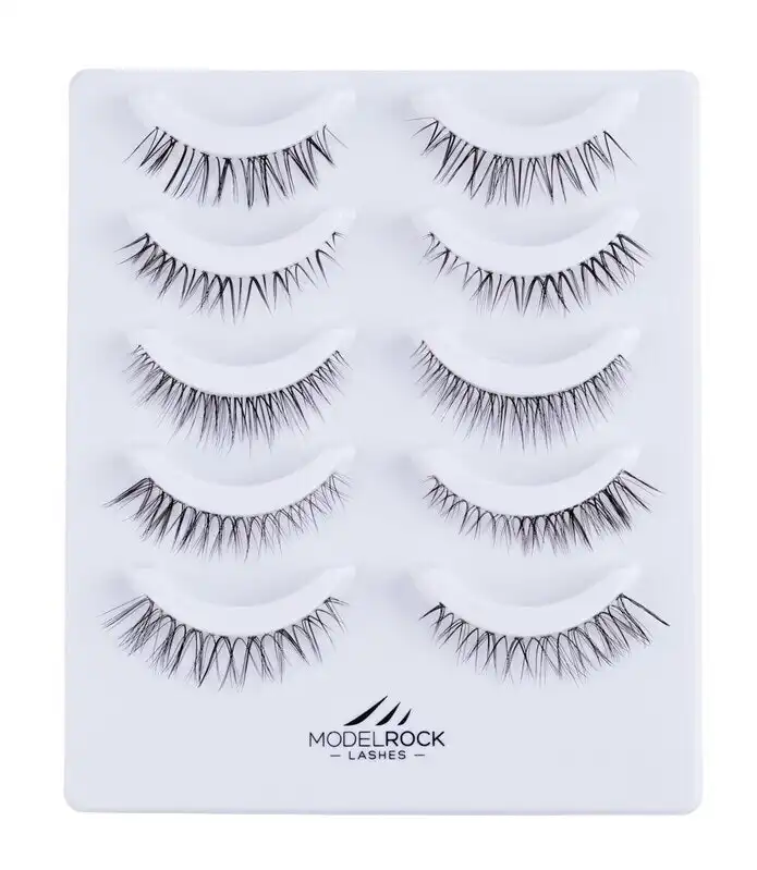 MODELROCK Lashes NANO LITE NAKED NATURALS "DAINTY BRIDAL" Collection - 5 Pair Set